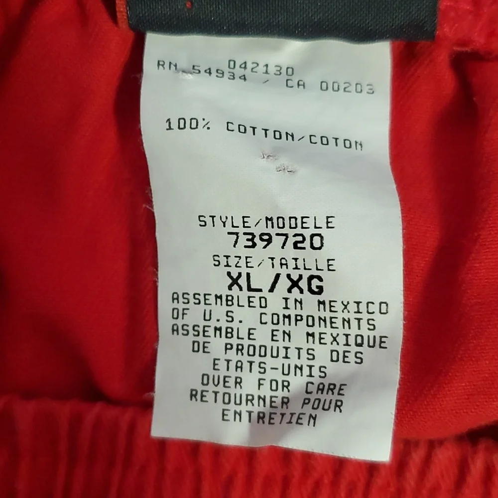 Vintage Speedo red cotton athletic shorts men size XL